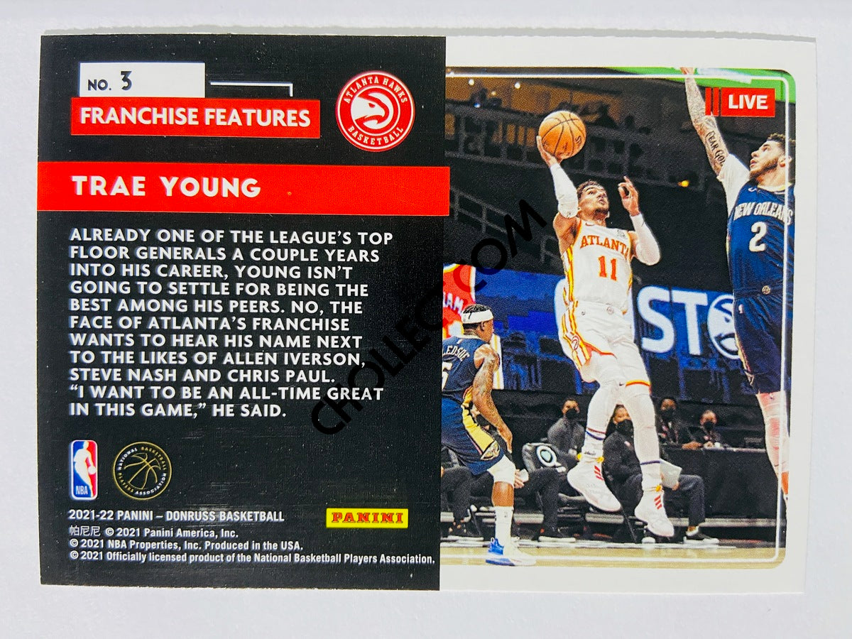 Trae Young – Atlanta Hawks 2021-22 Panini Donruss Franchise Features #3