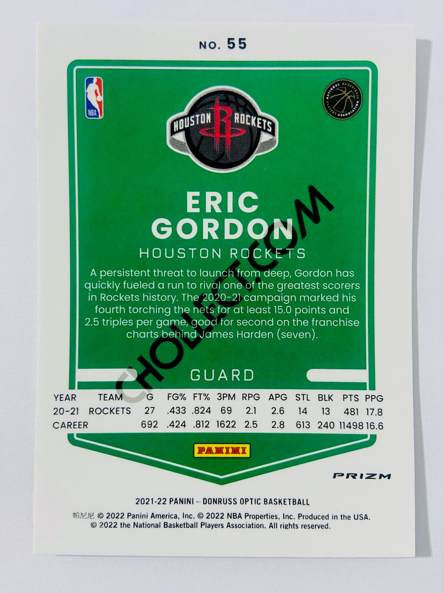 Eric Gordon – Houston Rockets 2021-22 Panini Donruss Optic Fast Break Disco Parallel #55