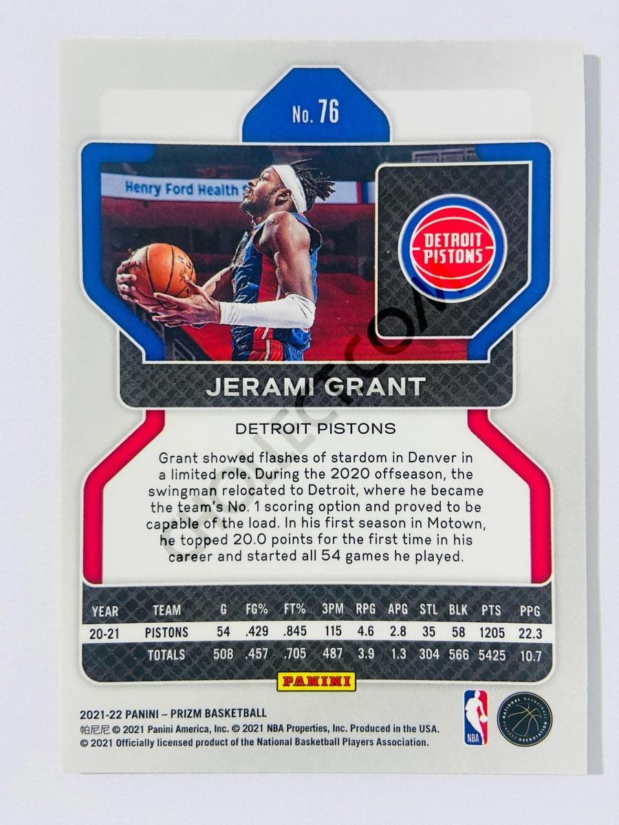 Jerami Grant – Detroit Pistons 2021-22 Panini Prizm #76