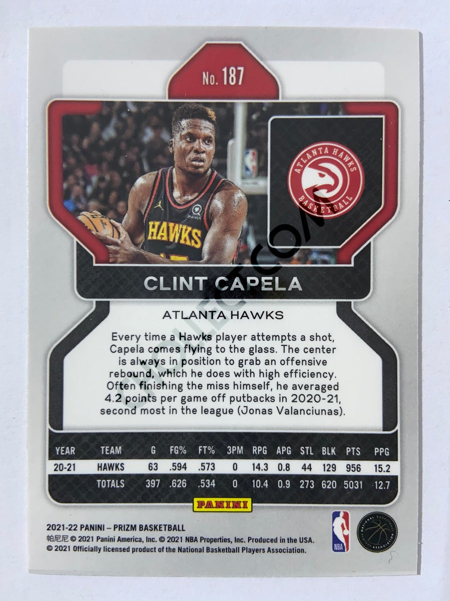 Clint Capela - Atlanta Hawks 2021-22 Panini Prizm #187