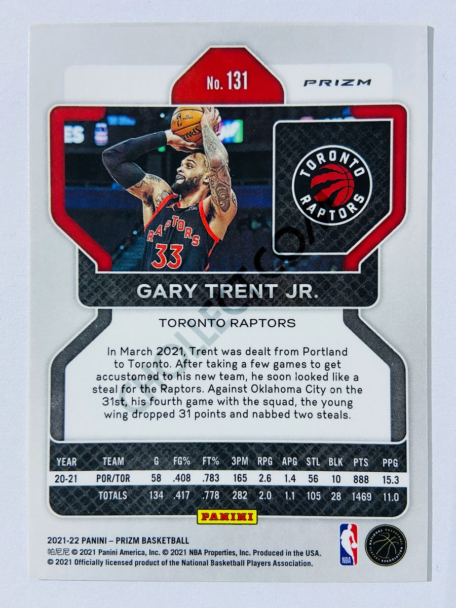 Gary Trent Jr. - Toronto Raptors 2021-22 Panini Prizm Green Parallel #131