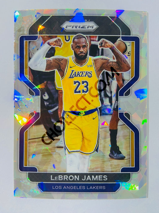 LeBron James – Los Angeles Lakers 2021-22 Panini Prizm Cracked Ice Prizm Parallel #91