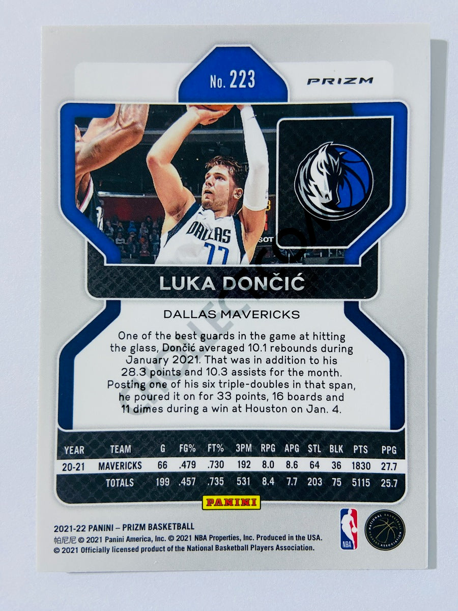 Luka Doncic – Dallas Mavericks 2021-22 Panini Prizm Cracked Ice Prizm Parallel #223