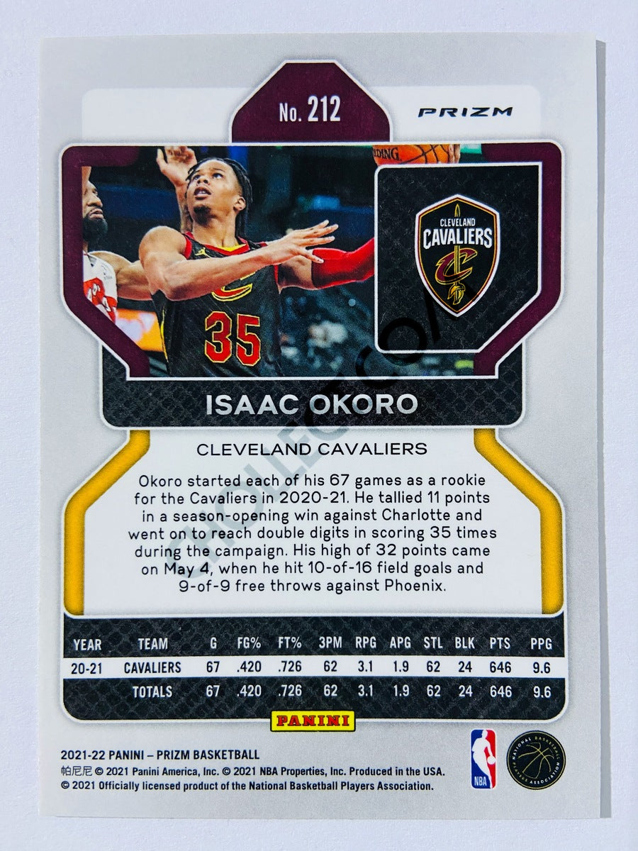 Isaac Okoro - Cleveland Cavaliers 2021-22 Panini Prizm Silver Parallel #284