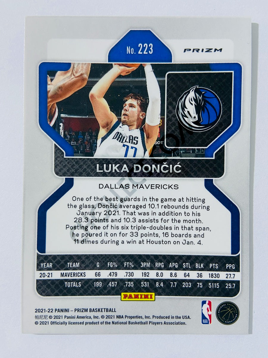 Luka Doncic – Dallas Mavericks 2021-22 Panini Prizm Silver Prizm Parallel #223