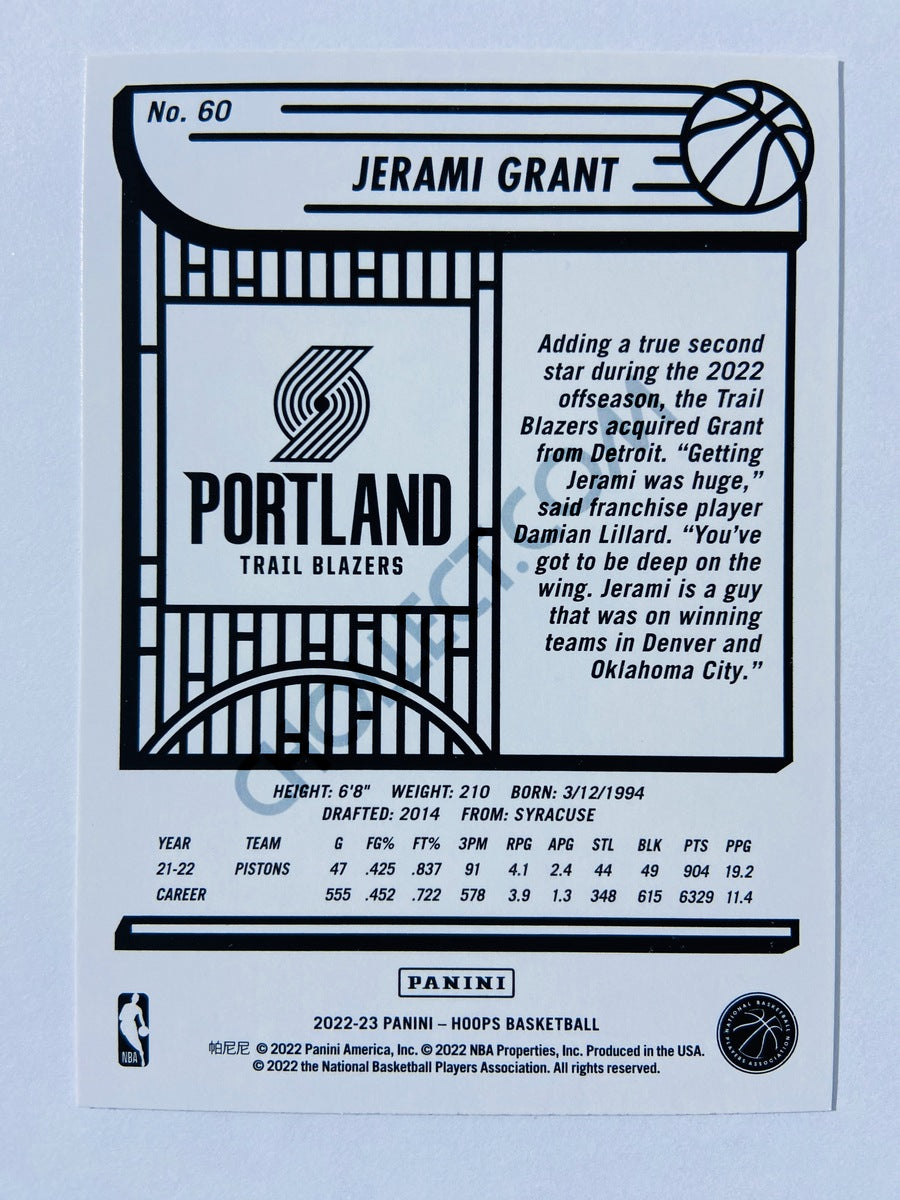 Jerami Grant - Portland Trail Blazers 2022-23 Panini Hoops #60