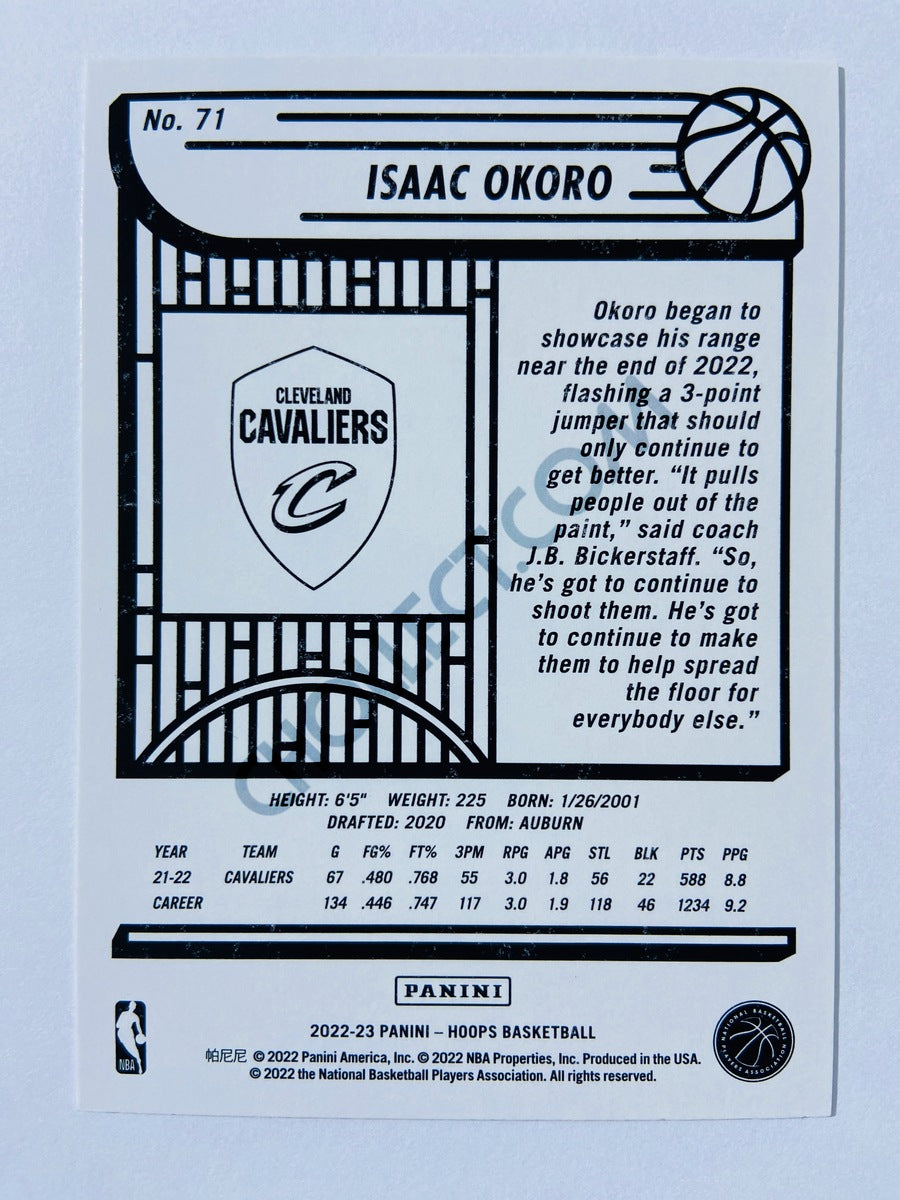 Isaac Okoro - Cleveland Cavaliers 2022-23 Panini Hoops #71