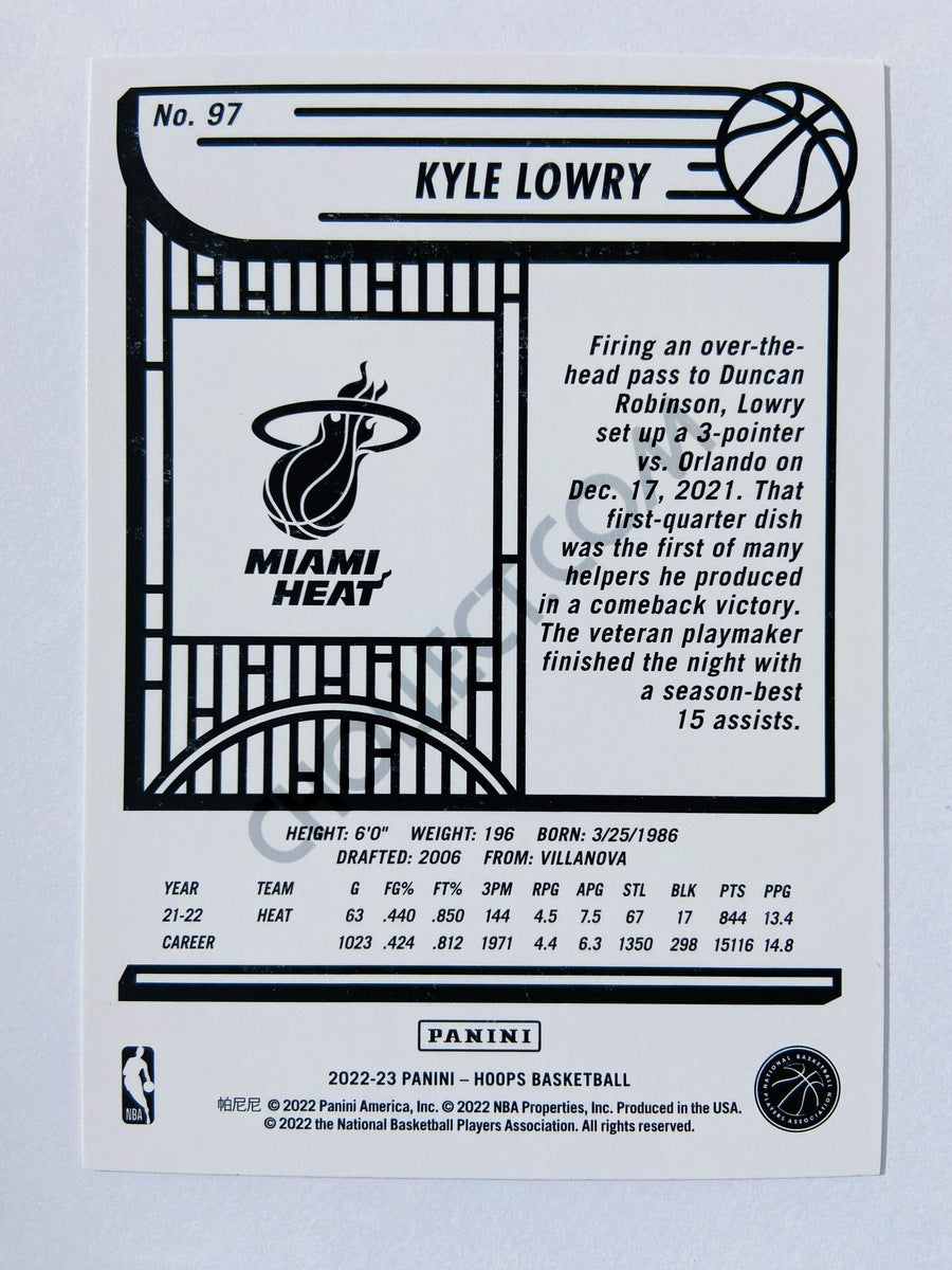 Kyle Lowry - Miami Heat 2022-23 Panini Hoops #97