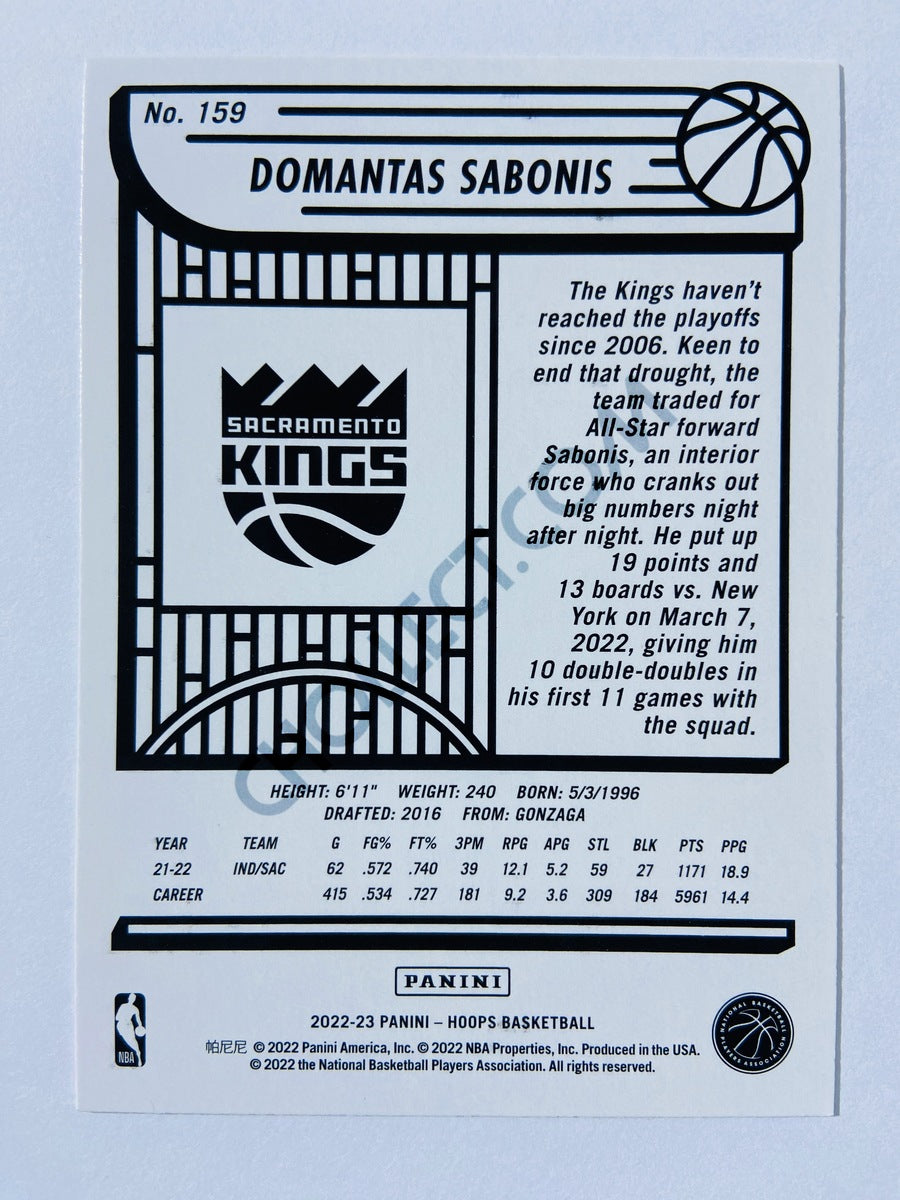 Domantas Sabonis - Sacramento Kings 2022-23 Panini Hoops #159