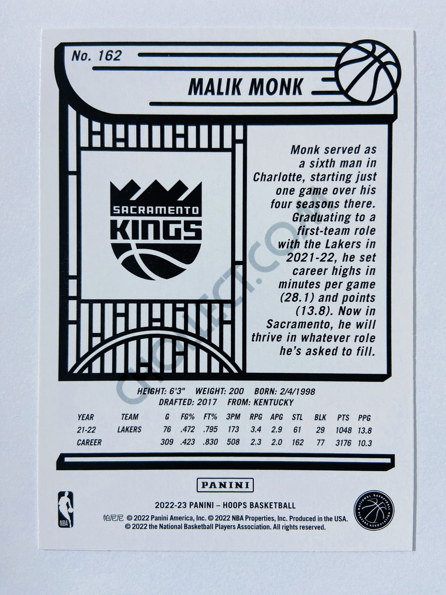 Malik Monk - Sacramento Kings 2022-23 Panini Hoops #162