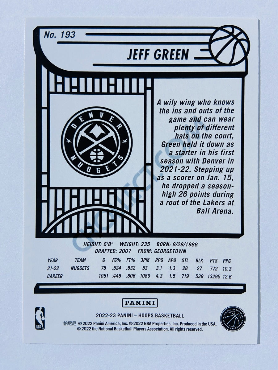 Jeff Green - Denver Nuggets 2022-23 Panini Hoops #193