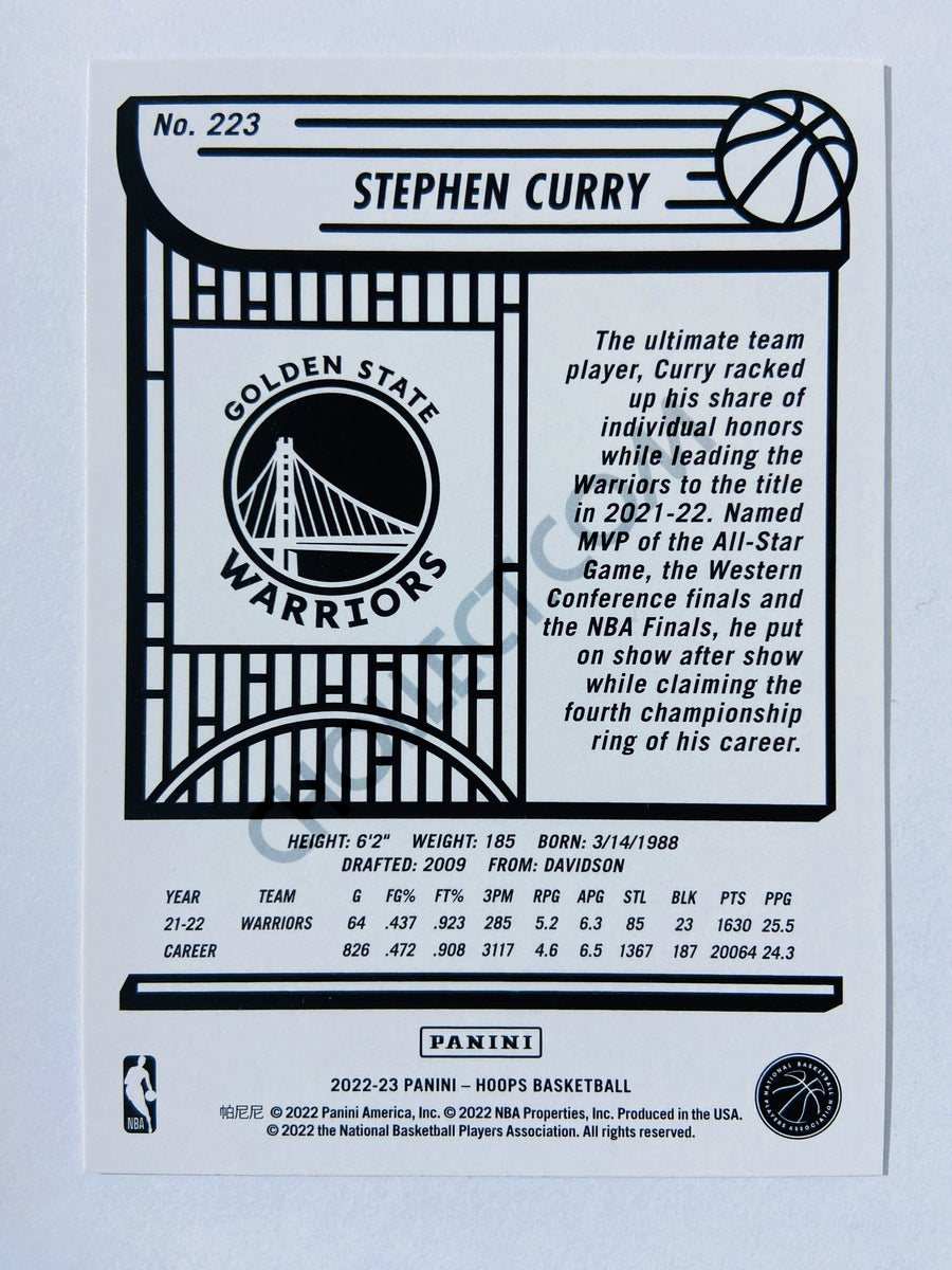 Stephen Curry - Golden State Warriors 2022-23 Panini Hoops #223