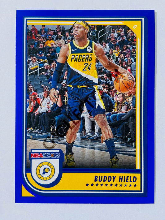 Buddy Hield - Indiana Pacers 2022-23 Panini Hoops Blue Parallel #52