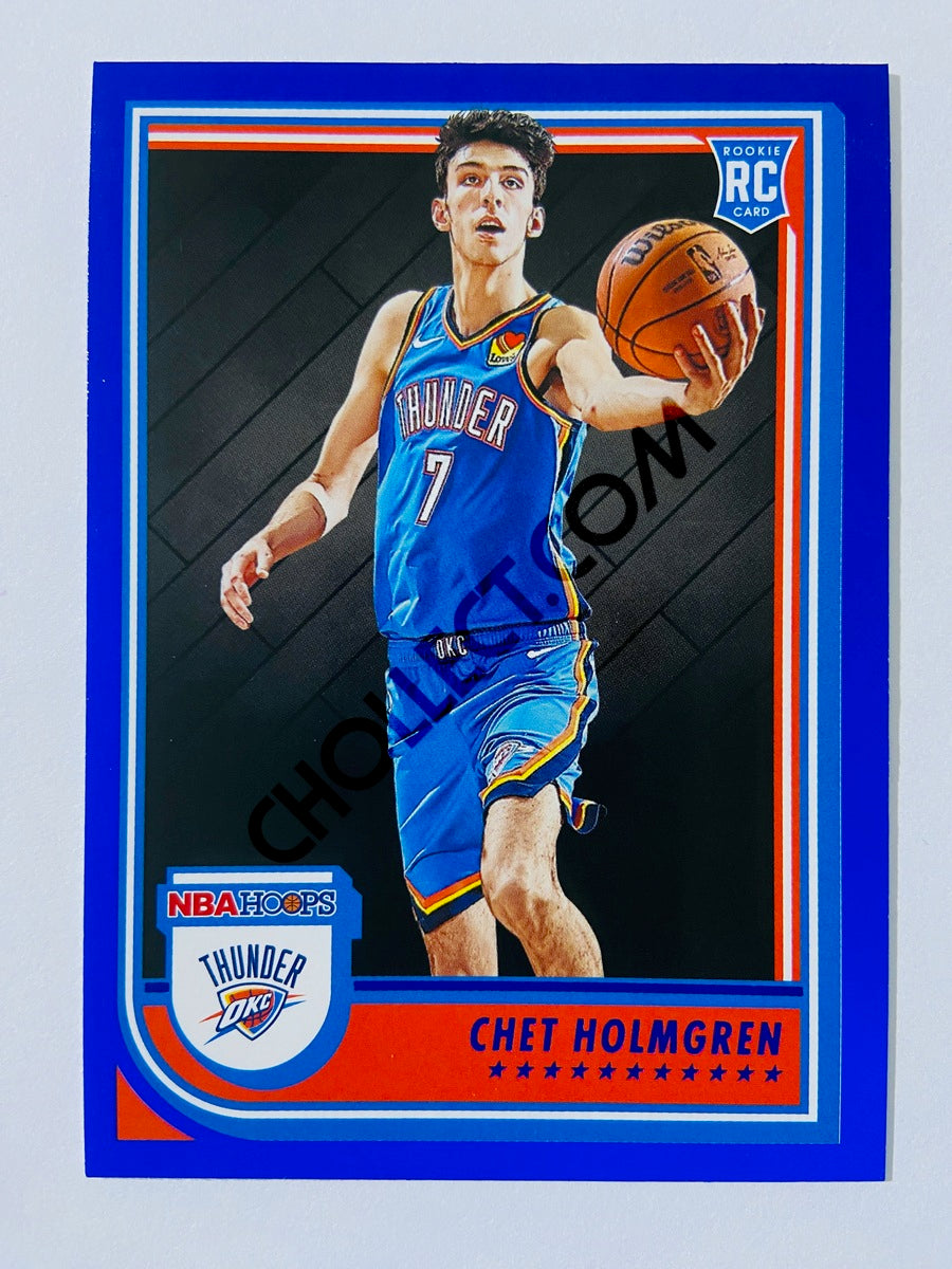 Chet Holmgren - Oklahoma City Thunder 2022-23 Panini Hoops RC Rookie Blue Parallel #232