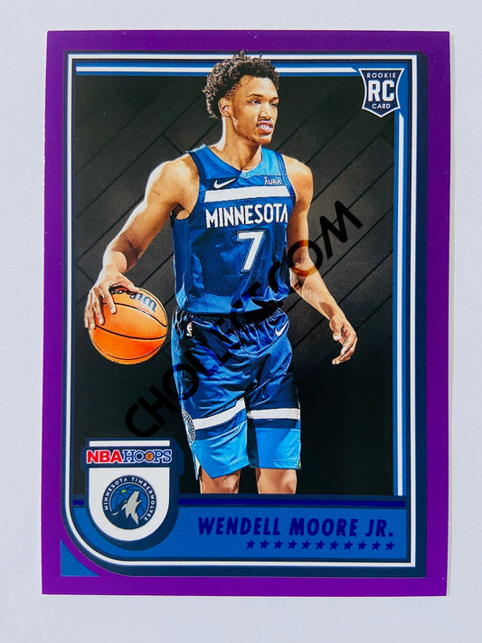 Wendell Moore Jr. - Minnesota Timberwolves 2022-23 Panini Hoops RC Rookie Purple Parallel #274