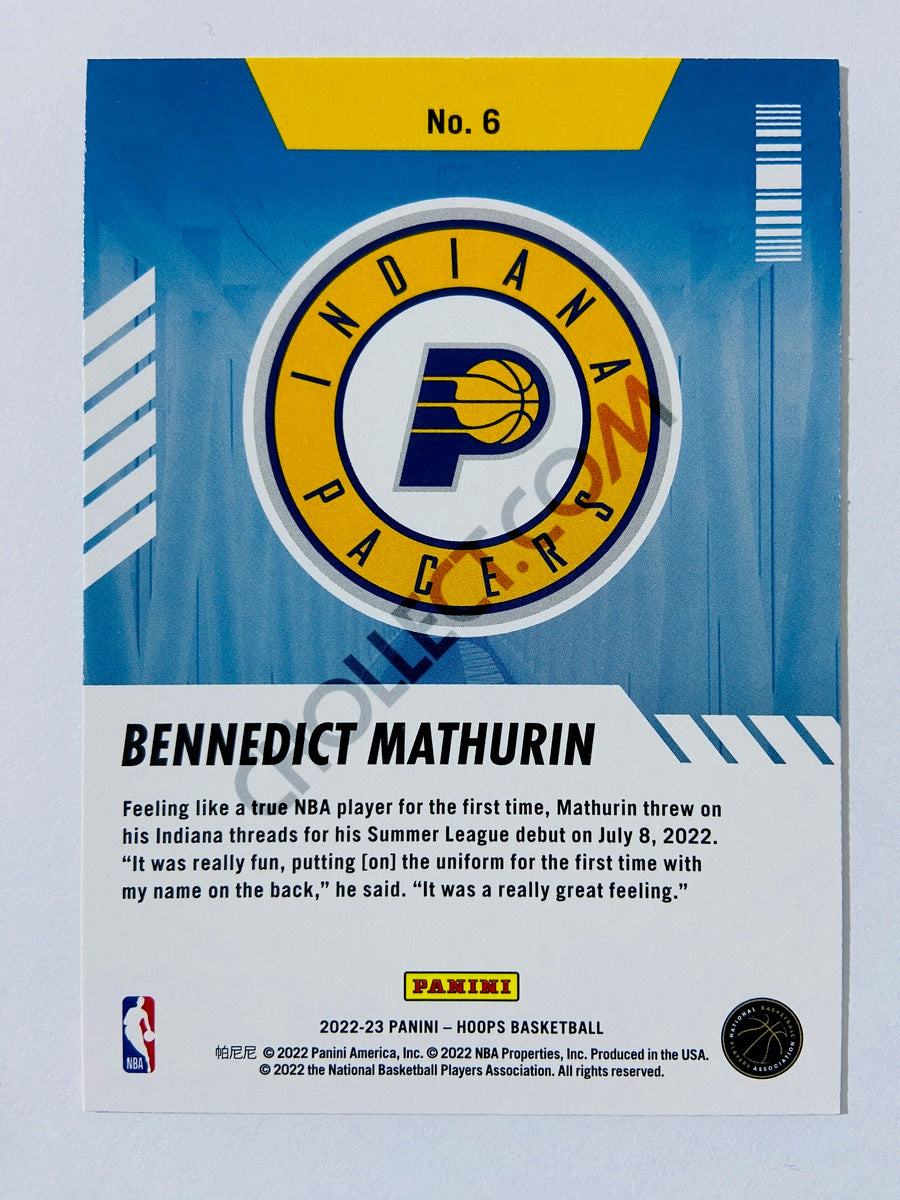 Bennedict Mathurin - Indiana Pacers 2022-23 Panini Hoops Arriving Now Insert #6