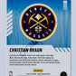 Christian Braun - Denver Nuggets 2022-23 Panini Hoops Arriving Now Insert Holo Parallel #21