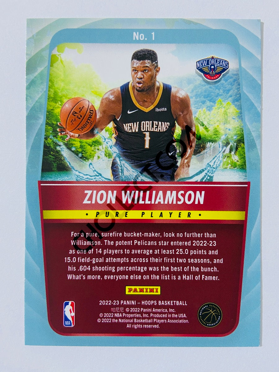 Zion Williamson - New Orleans Pelicans 2022-23 Panini Hoops Pure Players Insert #1