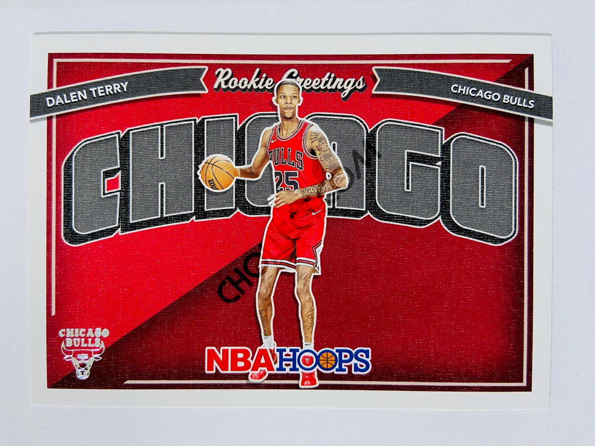 Dalen Terry - Chicago Bulls 2022-23 Panini Hoops Rookie Greetings Insert #18