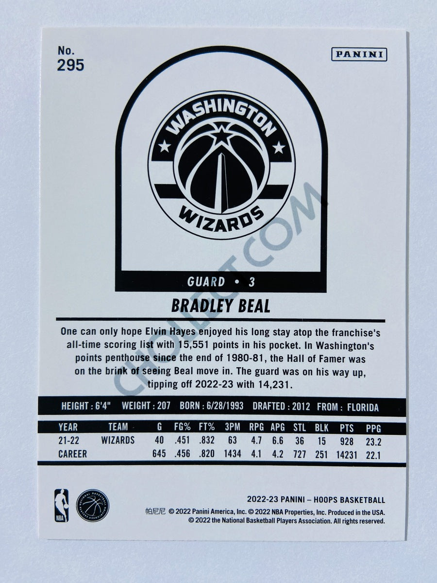Bradley Beal - Washington Wizards 2022-23 Panini Hoops Tribute #295