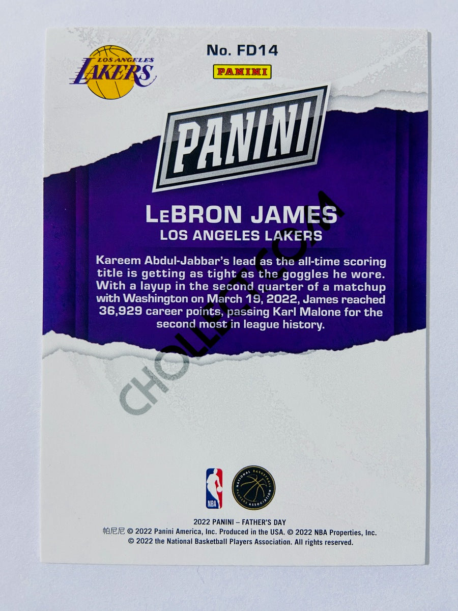 LeBron James – Los Angeles Lakers 2022 Panini Father's Day #FD14