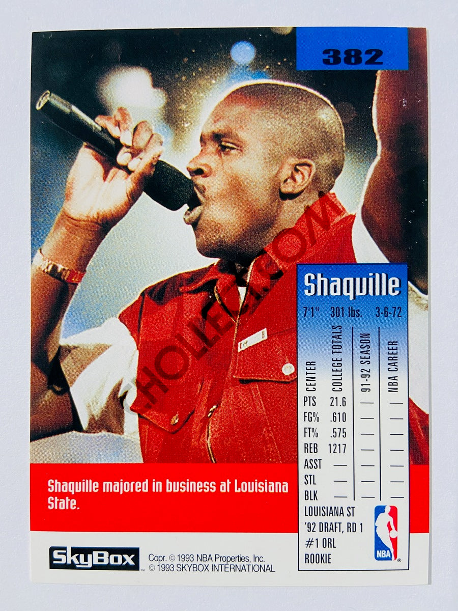 Shaquille O'Neal – Orlando Magic 1992-93 Skybox Rookie #382