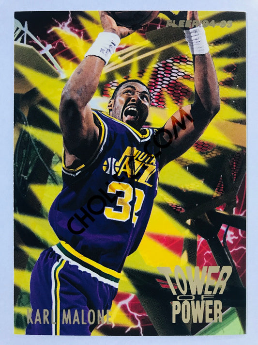 Karl Malone - Utah Jazz 1994-95 Fleer Tower of Power #4