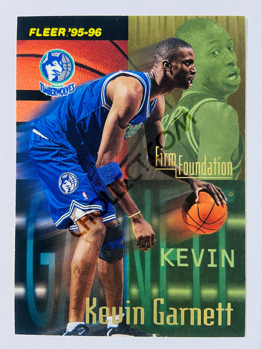 Kevin Garnett - Minnesota Timberwolves 1995 Fleer Firm Foundation Rookie Card #335
