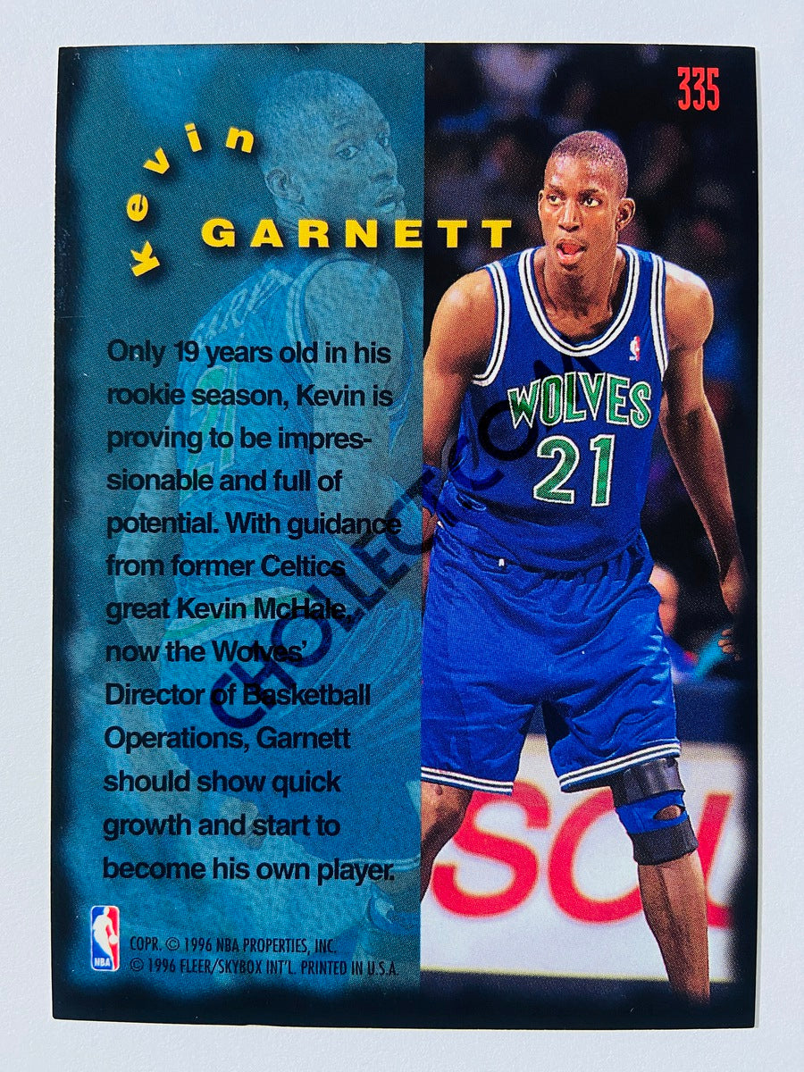 Kevin Garnett - Minnesota Timberwolves 1995 Fleer Firm Foundation Rookie Card #335