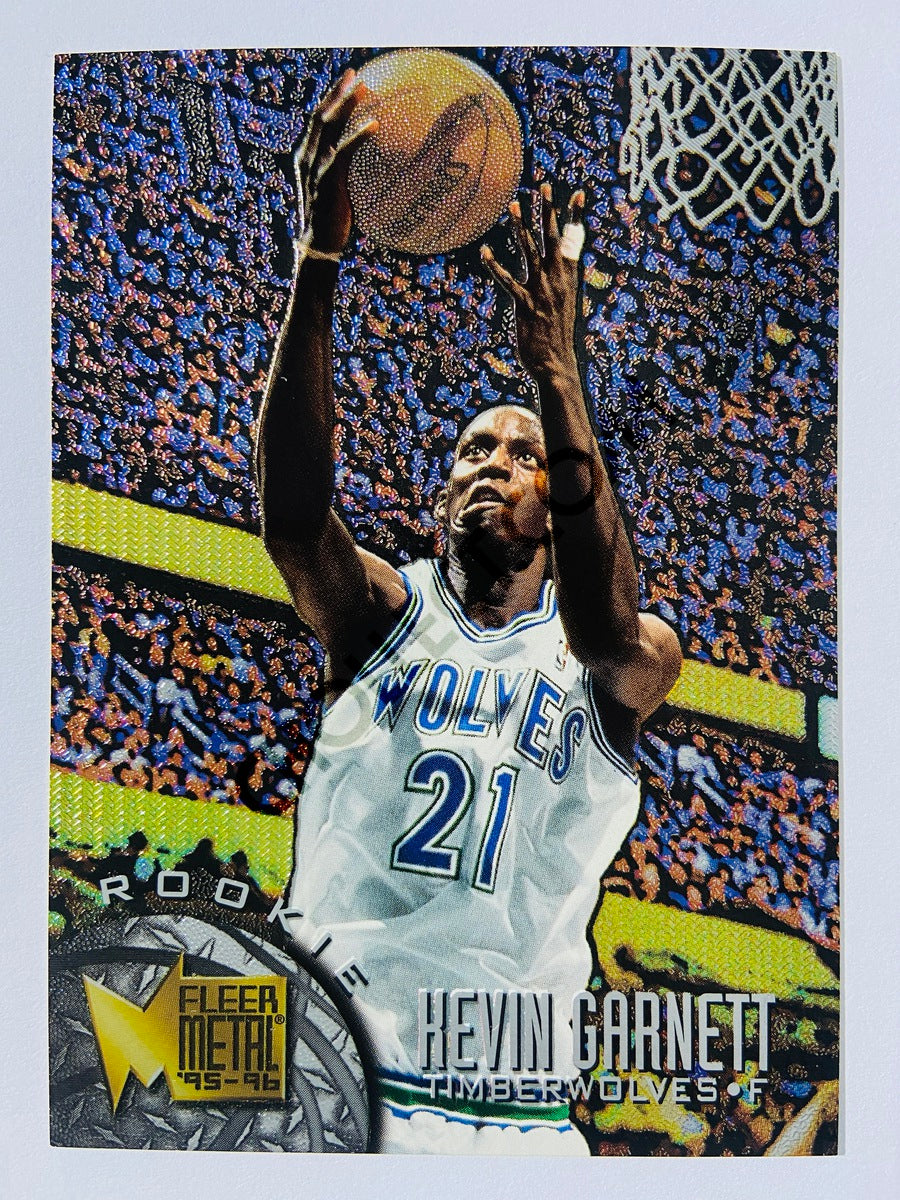 Kevin Garnett - Minnesota Timberwolves 1995 Fleer Metal Rookie Card #167