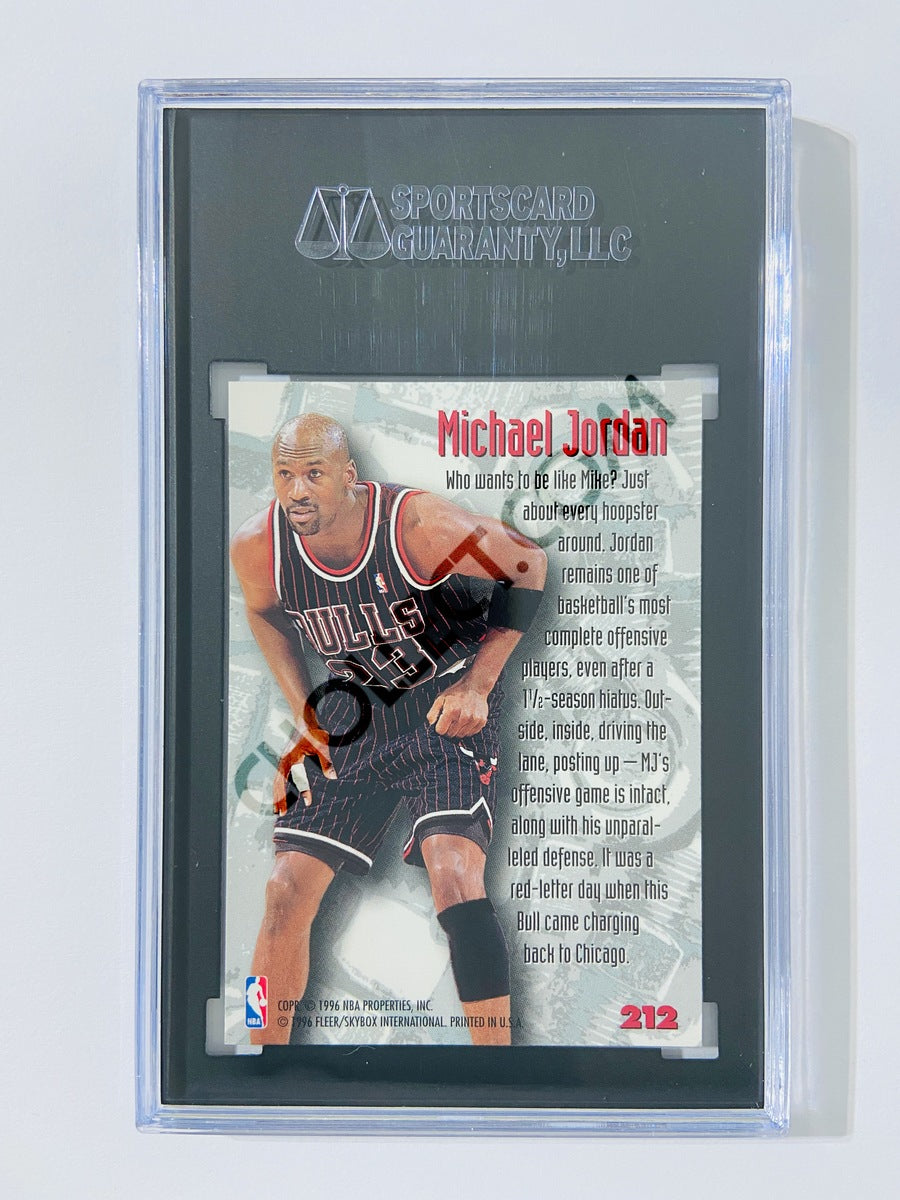 Michael Jordan - Chicago Bulls 1995-96 Fleer Metal Nuts & Bolts #212 [SGC MT 9] SN: 0613118