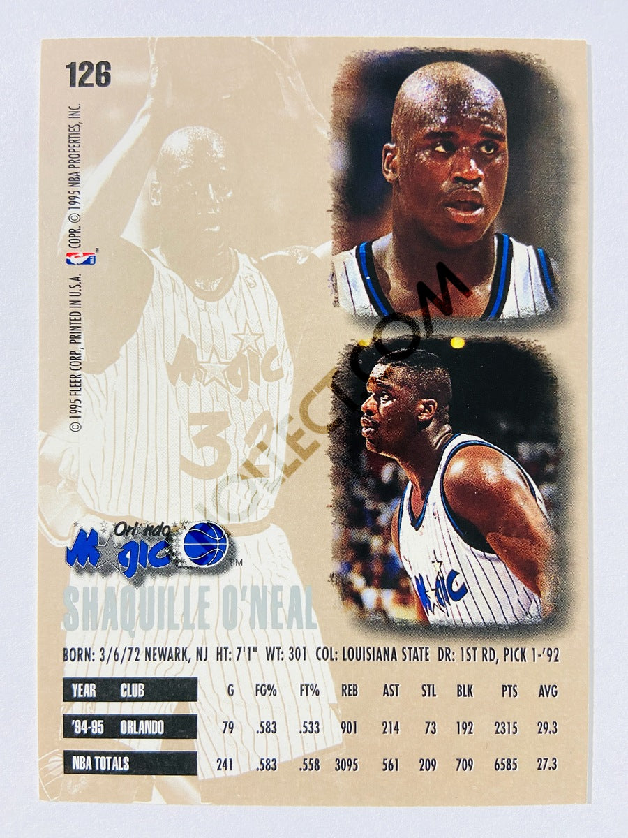 Shaquille O'Neal - Orlando Magic 1995 Fleer Ultra #126