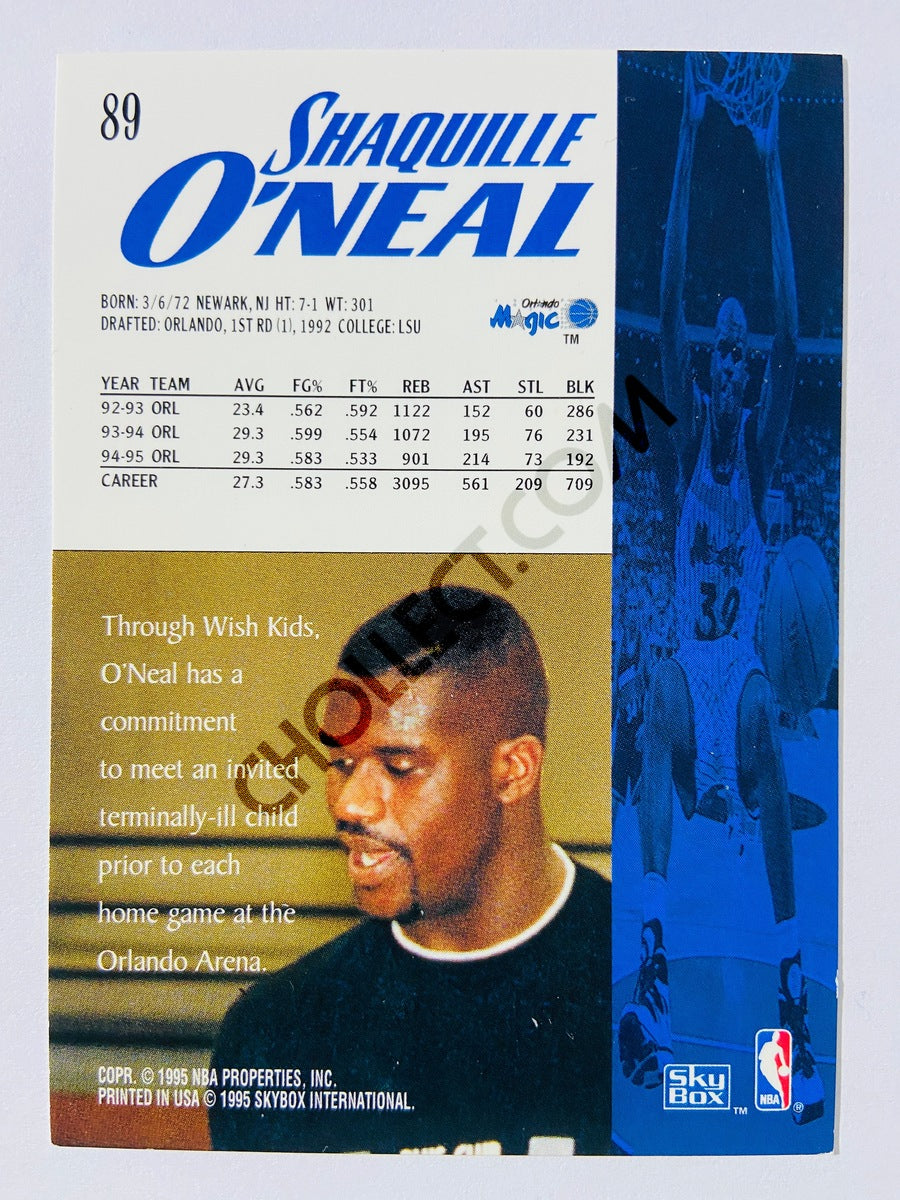 Shaquille O'Neal - Orlando Magic 1995 Skybox #89