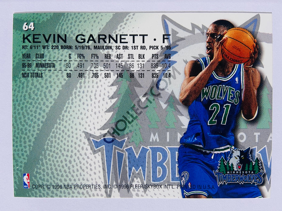 Kevin Garnett - Minnesota Timberwolves 1996 Fleer #64