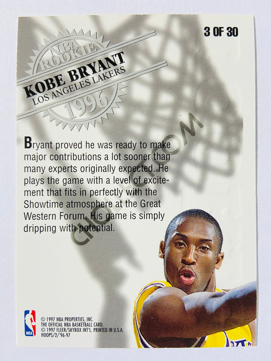 Kobe Bryant - Los Angeles Lakers 1996-97 Fleer Hoops Rookie #3