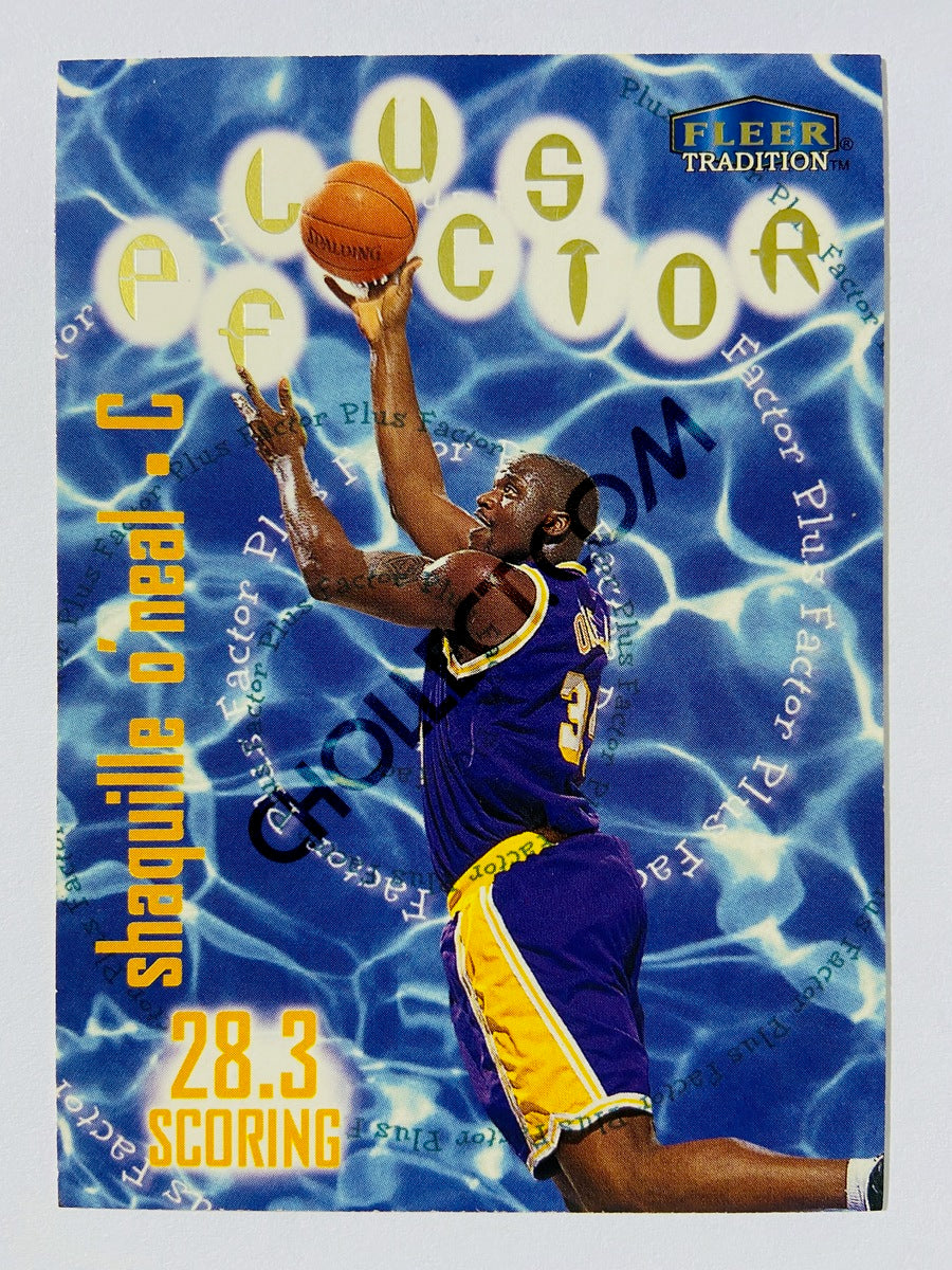 Shaquille O'Neal - Los Angeles Lakers 1996 Fleer Tradition Plus Factor #143