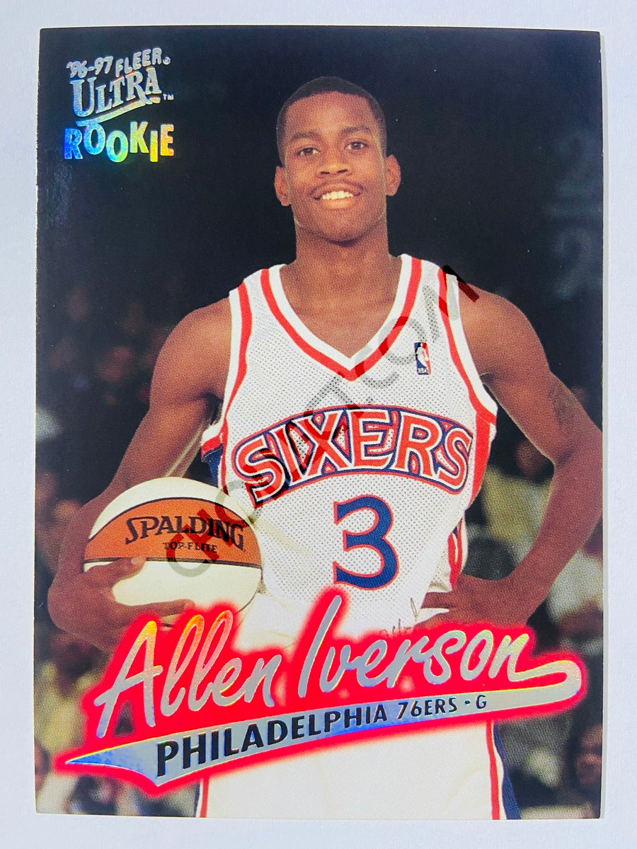 Allen Iverson - Philadelphia 76ers 1996-97 Fleer Ultra Rookie #82