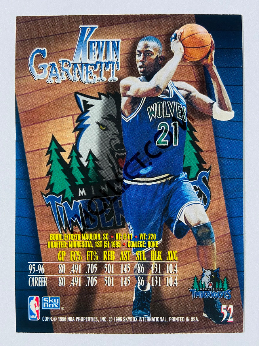 Kevin Garnett - Minnesota Timberwolves 1996 Skybox Z-Force #52