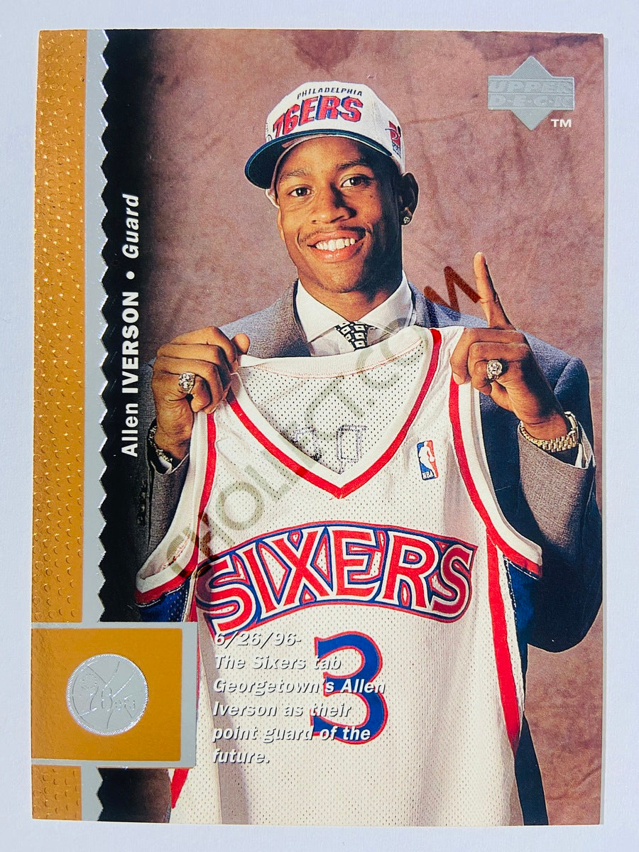 Allen Iverson - Philadelphia 76ers 1996-97 Upper Deck Rookie #91