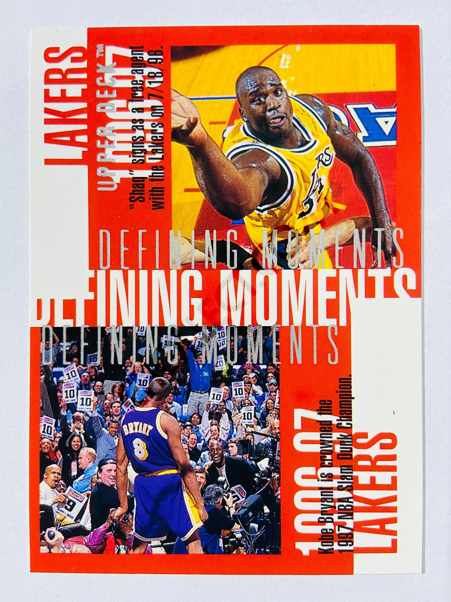 Shaquille O'Neal / Kobe Bryant – Los Angeles Lakers 1996-97 Upper Deck Defining Moments #343