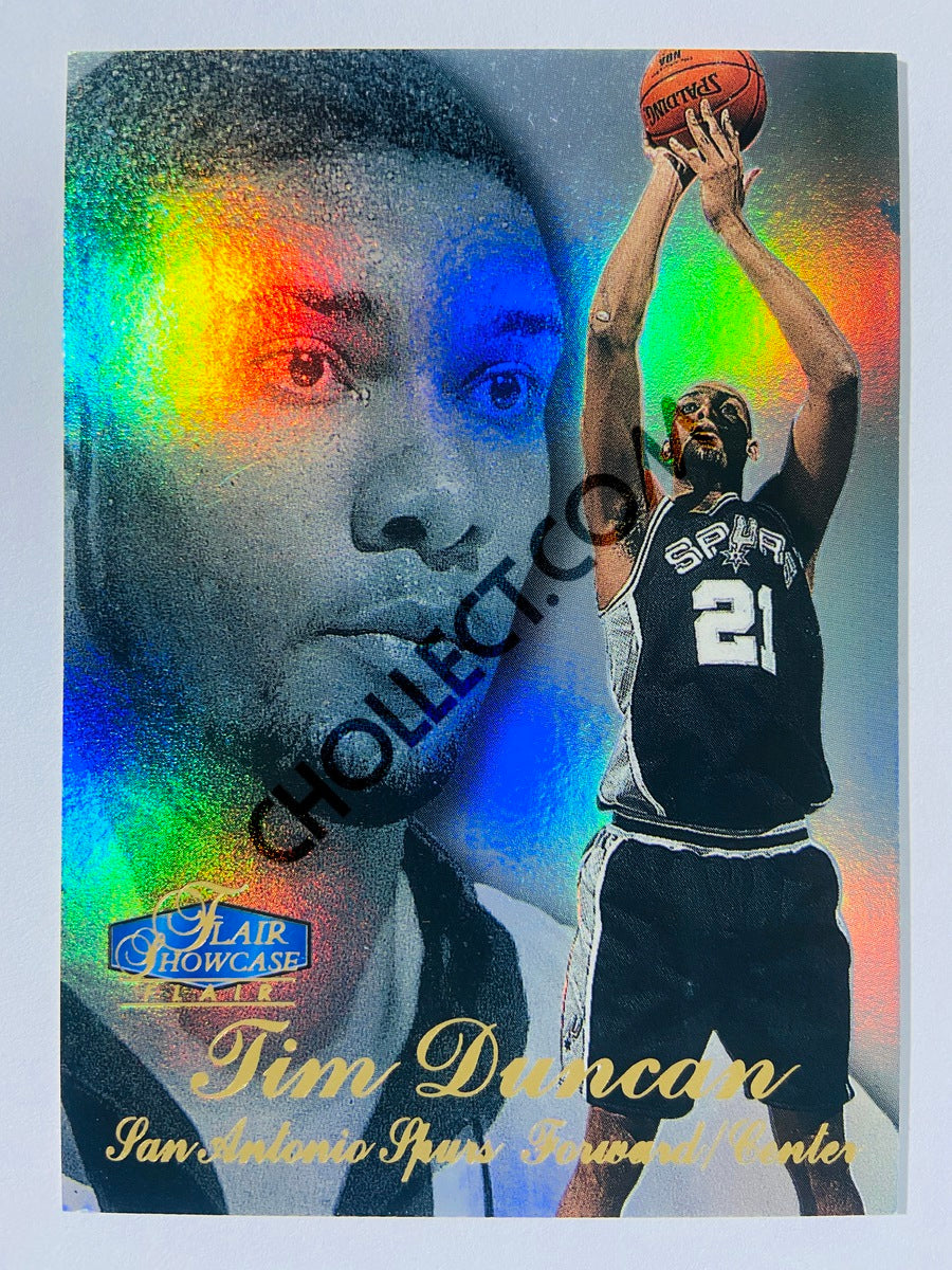 Tim Duncan - San Antonio Spurs 1997-98 Fleer Flair Showcase Rookie Card #235