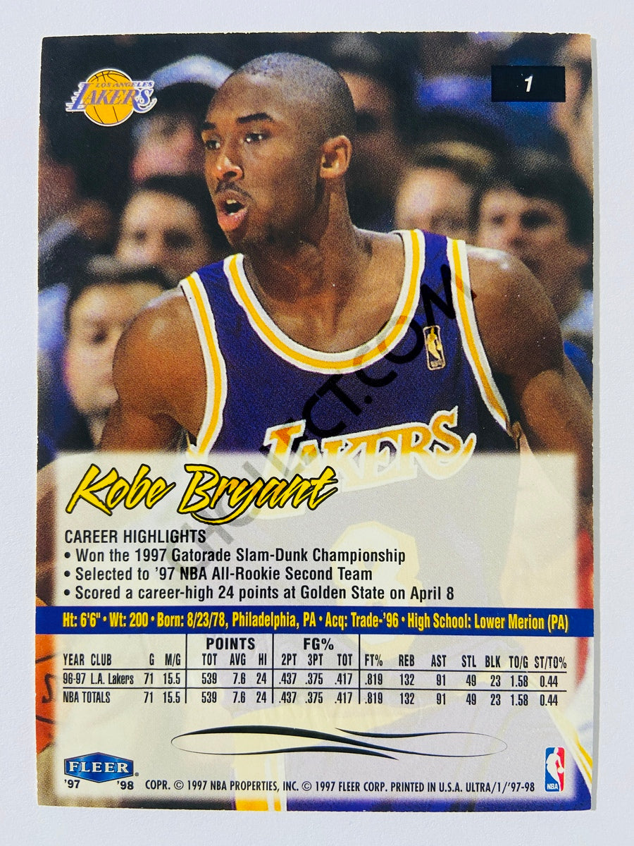 Kobe Bryant - Los Angeles Lakers 1997-98 Fleer Ultra #1