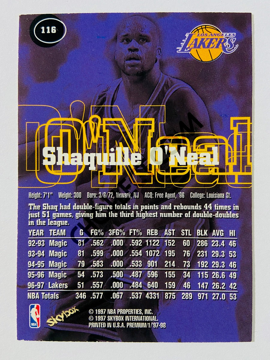 Shaquille O'Neal – Los Angeles Lakers 1997-98 Skybox Premium #116