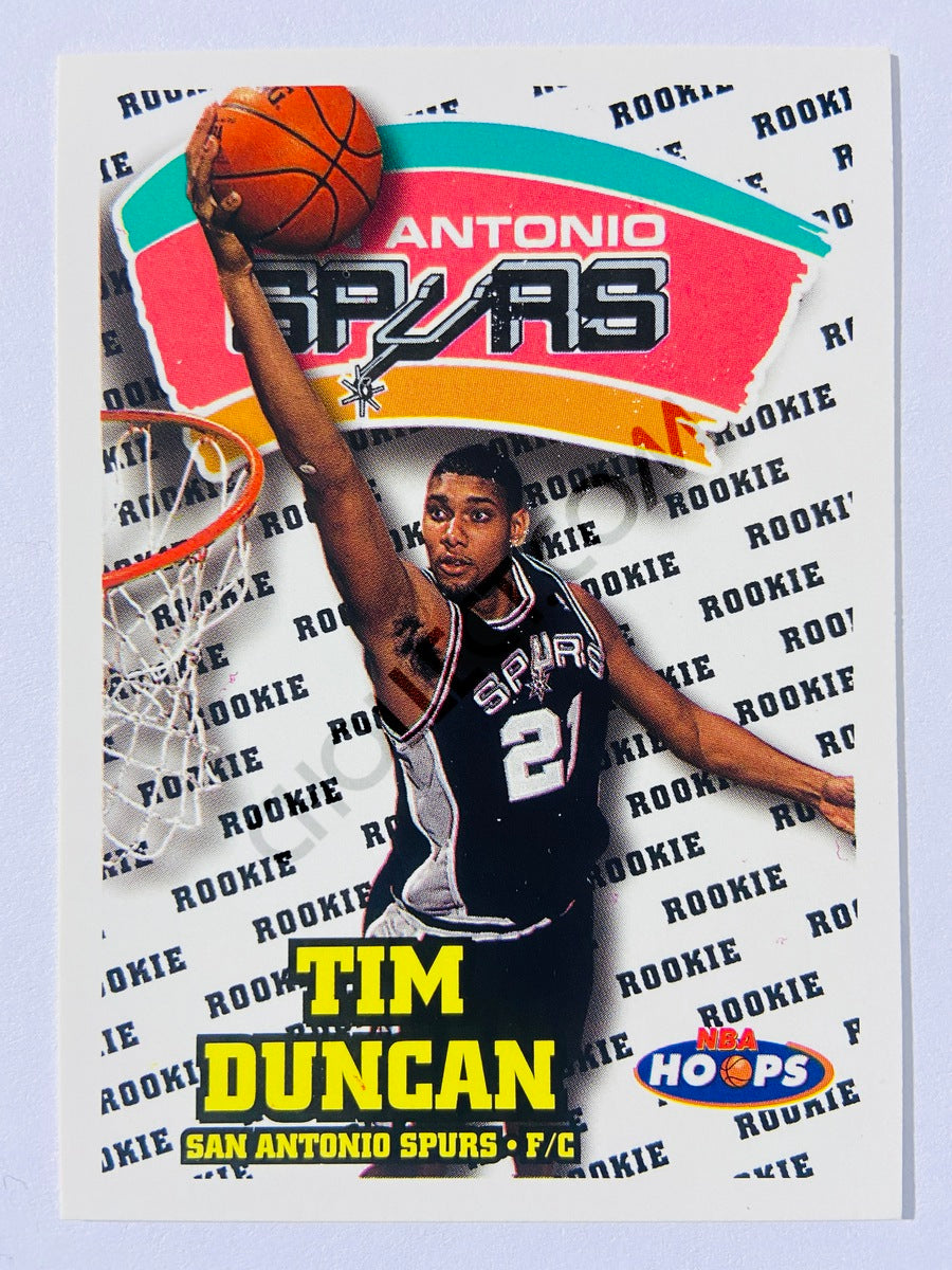 Tim Duncan - San Antonio Spurs 1997-98 Skybox Hoops RC Rookie Card #166