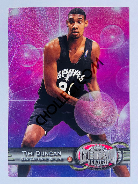 Tim Duncan - San Antonio Spurs 1997-98 Skybox Metal Universe Rookie #66