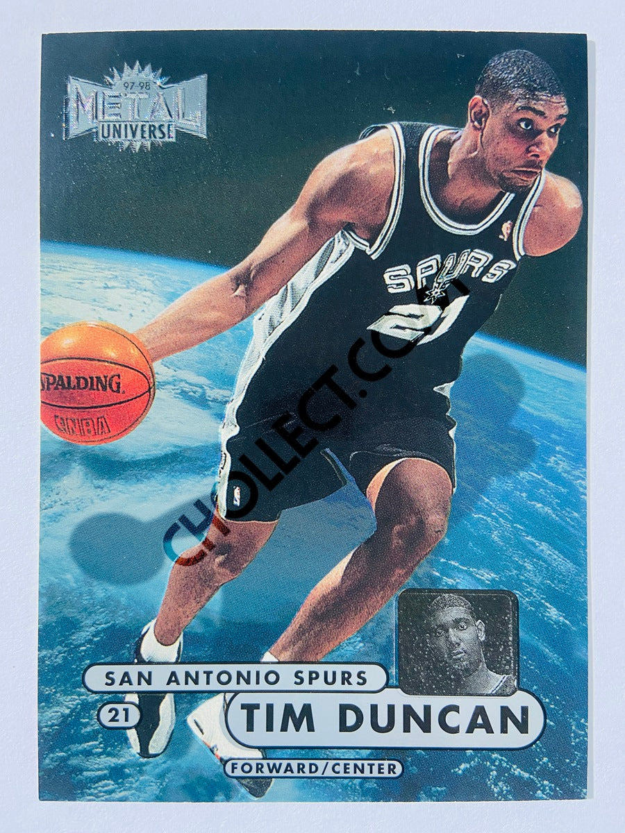 Tim Duncan - San Antonio Spurs 1997-98 Skybox Metal Universe Rookie #72