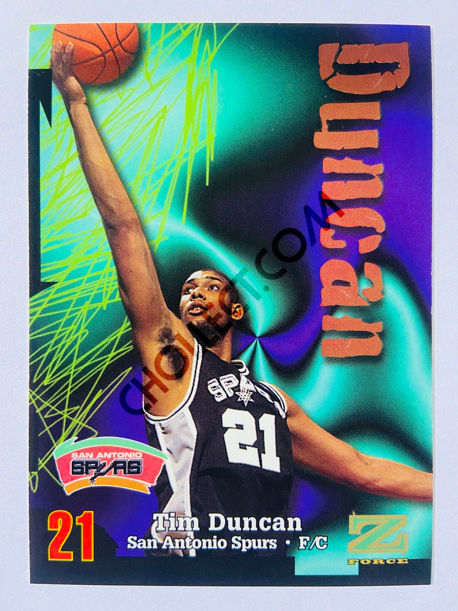 Tim Duncan - San Antonio Spurs 1997-98 Skybox Z-Force Rookie Card #111