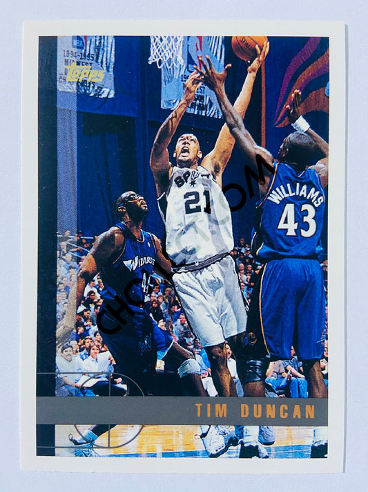 Tim Duncan - San Antonio Spurs 1997 Topps Rookie Card #115