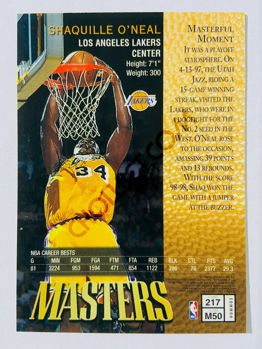 Shaquille O'Neal – Los Angeles Lakers 1997-98 Topps Finest Masters #217