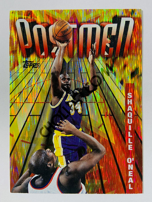 Shaquille O'Neal – Los Angeles Lakers 1997-98 Topps Postmen Shimmer Parallel #SB21